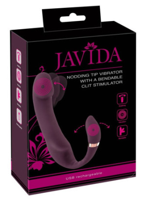 Nodding Tip Vibrator with Bendable Clit Stimulation